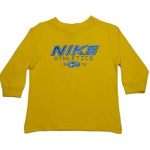 Nike long-sleeved cotton crew neck graphic t-shirt